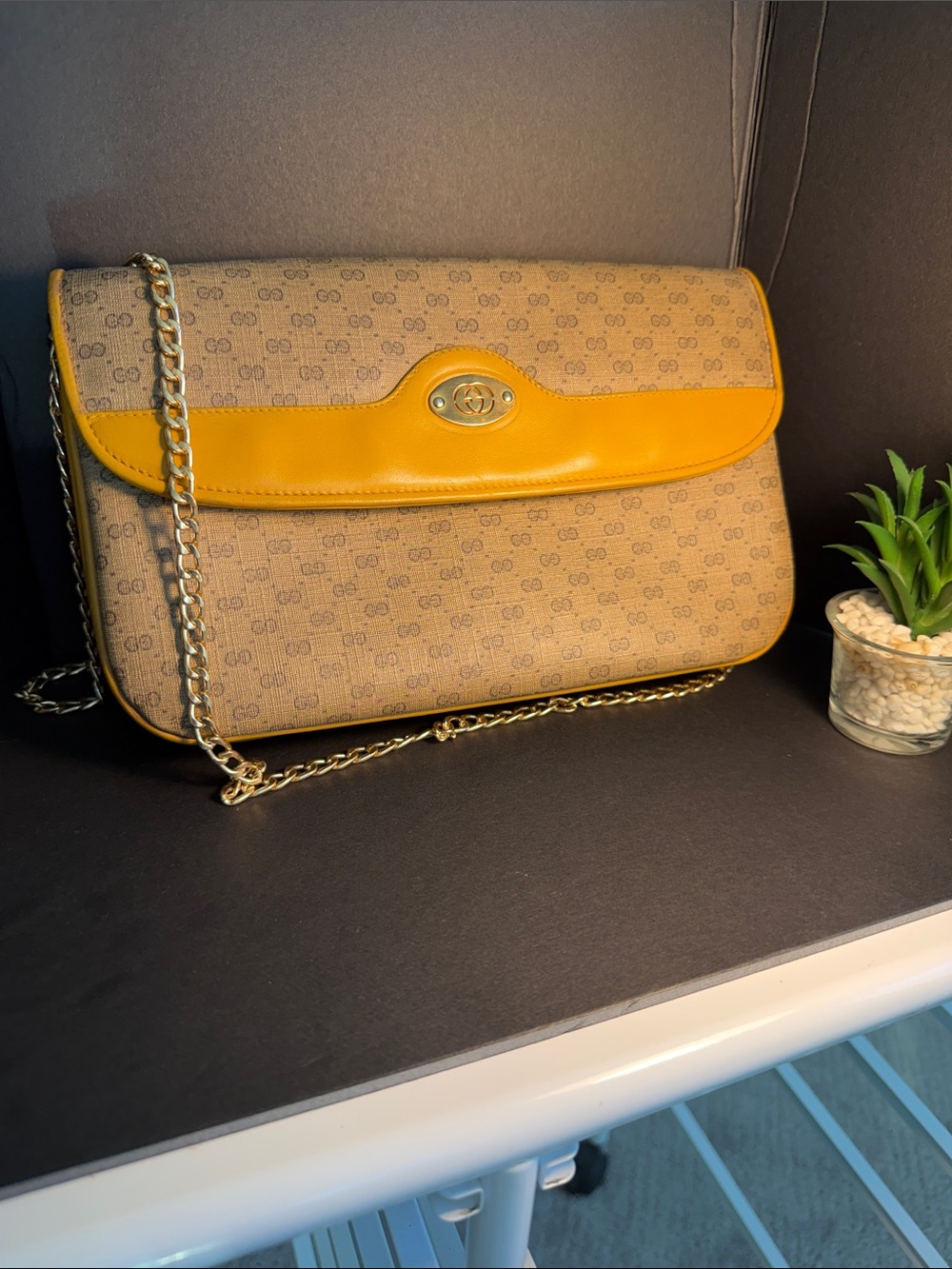 Authentic Gucci Mini G Crossbody- has been rehabbed